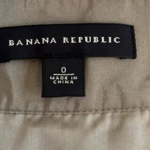 Banana Republic Gray/Silver MIDI SKIRT size 0 - Picture 5 of 8